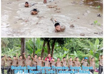 Amalkan Dasa Dharma Pramuka, Gugus Depan UPTD SD Negeri 01 Suliki Laksanakan Hiking