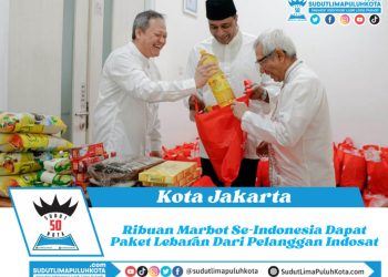 Ribuan Marbot Se-Indonesia Dapat Paket Lebaran Dari Pelanggan Indosat