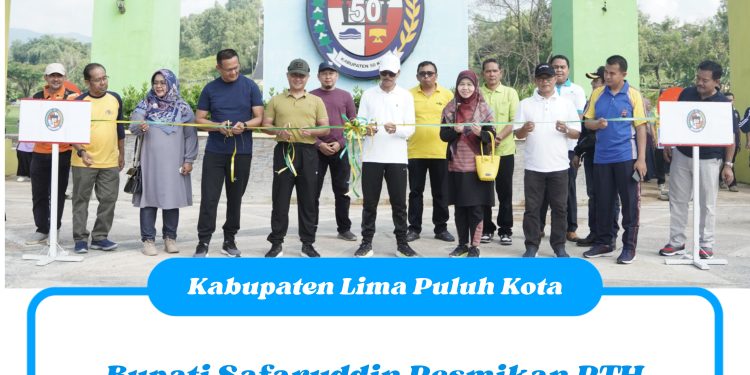 Bupati Safaruddin Resmikan RTH Mahkota Berlian, Masyarakat : Terima Kasih Pemkab Lima Puluh Kota
