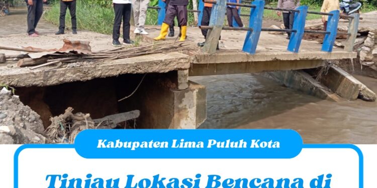 Tinjau Lokasi Bencana di Situjuah, Bupati Safaruddin Apresiasi BWS V Sumatera