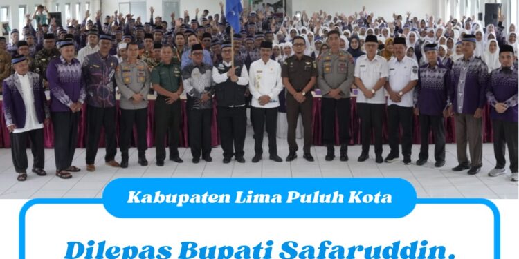 Dilepas Bupati Safaruddin, Sebanyak 322 JCH Lima Puluh Kota Menuju Tanah Suci