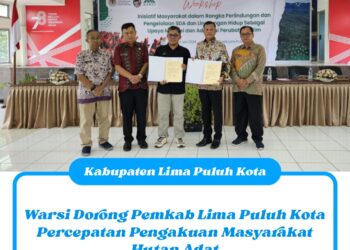 Warsi Dorong Pemkab Lima Puluh Kota Percepatan Pengakuan Masyarakat Hutan Adat