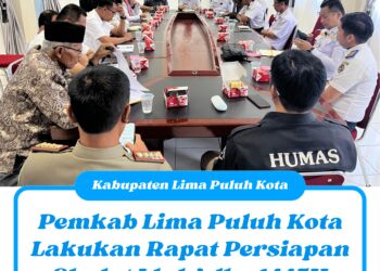 Pemkab Lima Puluh Kota Lakukan Rapat Persiapan Shalat Idul Adha 1445H