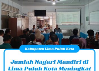 Jumlah Nagari Mandiri di Lima Puluh Kota Meningkat