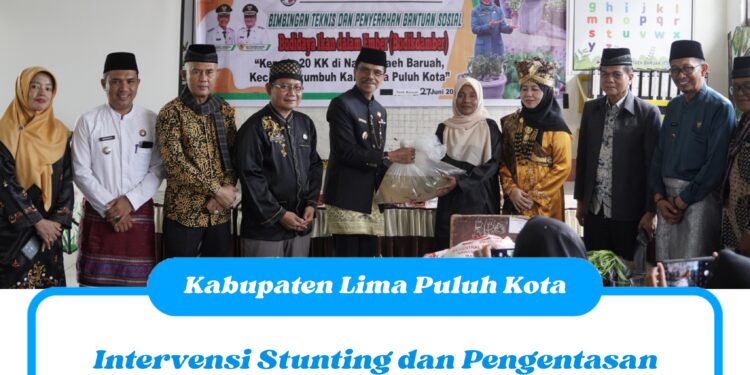 Intervensi Stunting dan Pengentasan Kemiskinan Ekstrim, Bupati Safaruddin Kembali Serahkan Bantuan Budikdamber Bagi Masyarakat Taeh Baruah