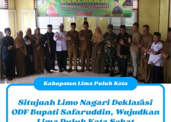 Situjuah Limo Nagari Deklarasi ODF Bupati Safaruddin, Wujudkan Lima Puluh Kota Sehat