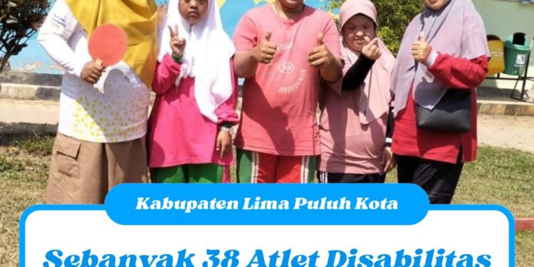 Sebanyak 38 Atlet Disabilitas Lima Puluh Kota Disiapkan Untuk Pesoda Sumbar 2024