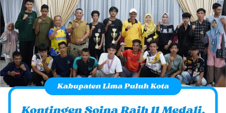 Kontingen Soina Raih 11 Medali, Bupati Safaruddin : Masyarakat Lima Puluh Kota Bangga