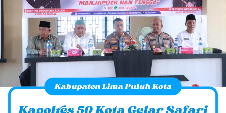 Kapolres 50 Kota Gelar Safari Kamtibmas ke Kecamatan Pangkalan