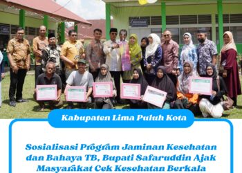 Sosialisasi Program Jaminan Kesehatan dan Bahaya TB, Bupati Safaruddin Ajak Masyarakat Cek Kesehatan Berkala