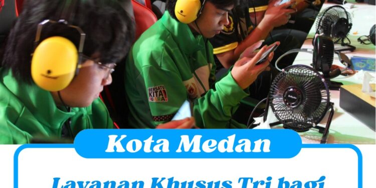 Layanan Khusus Tri bagi Pecinta E-Sport di PON XXI Aceh-Sumut 2024