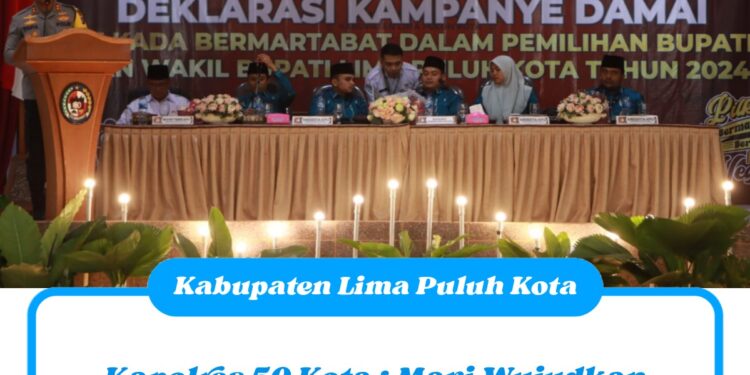 Kapolres 50 Kota : Mari Wujudkan Demokrasi yang Sehat, Adil, dan Penuh Kedamaian di Lima Puluh Kota