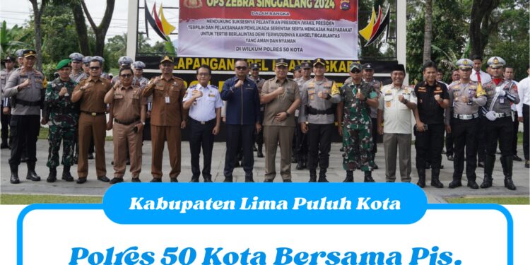 Polres 50 Kota Bersama Pjs. Bupati Ahmad Zakri Gelar Apel Operasi Zebra Singgalang 2024