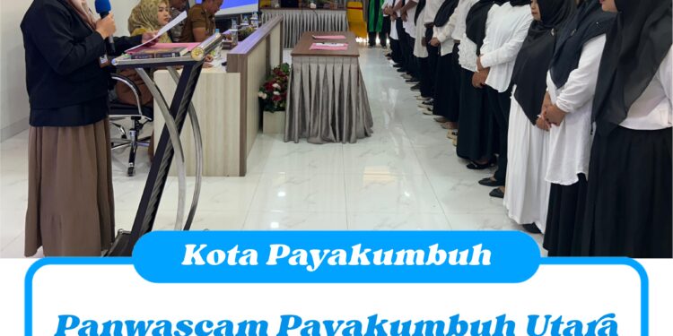 Panwascam Payakumbuh Utara Lantik Sebanyak 46 PTPS se Kecamatan Payakumbuh Utara