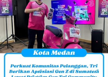 Perkuat Komunitas Pelanggan, Tri Berikan Apresiasi Gen Z di Sumatera Lewat Program Gen Tri Community