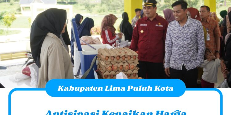 Antisipasi Kenaikan Harga Sembako, Pemkab Lima Puluh Kota Gelar GPM di RTH Mahkota Berlian