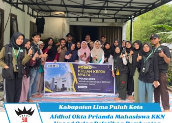 Afdhol Okta Prianda Mahasiswa KKN Unand Gelar Pelatihan Pembuatan Obat Scabies di Nagari Koto Tinggi