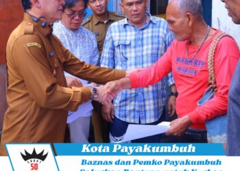 Baznas dan Pemko Payakumbuh Salurkan Bantuan untuk Korban Kebakaran di Nunang Daya Bangun