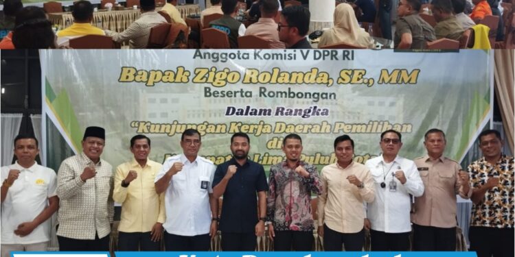 Wabup Lima Puluh Kota Terima Kunjungan Anggota DPR RI Zigo Rolanda Bahas Pembangunan Infrastruktur
