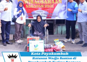 Ratusan Warga Rentan di Payakumbuh Terima Bantuan ATENSI dari Kemensos