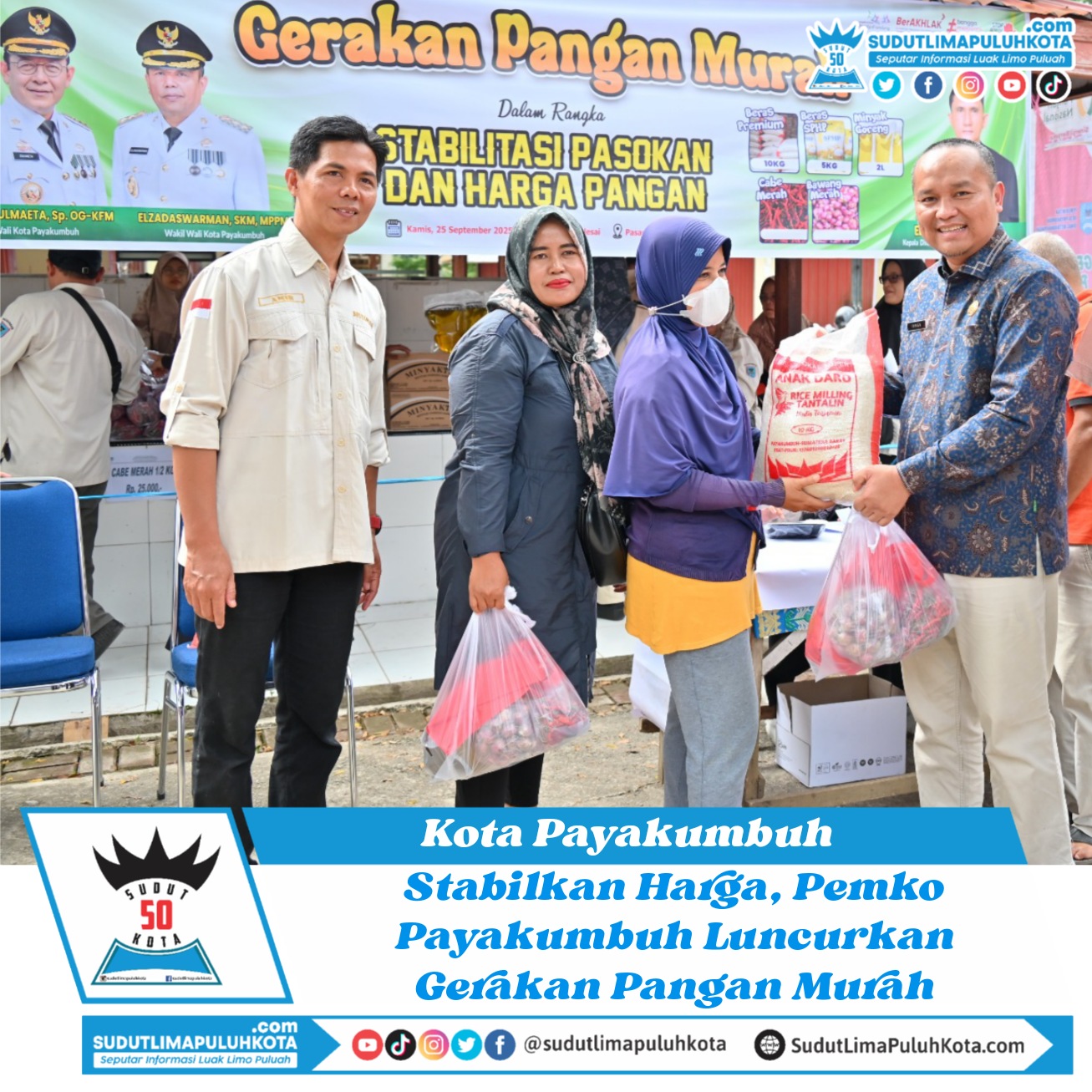 Stabilkan Harga, Pemko Payakumbuh Luncurkan Gerakan Pangan Murah