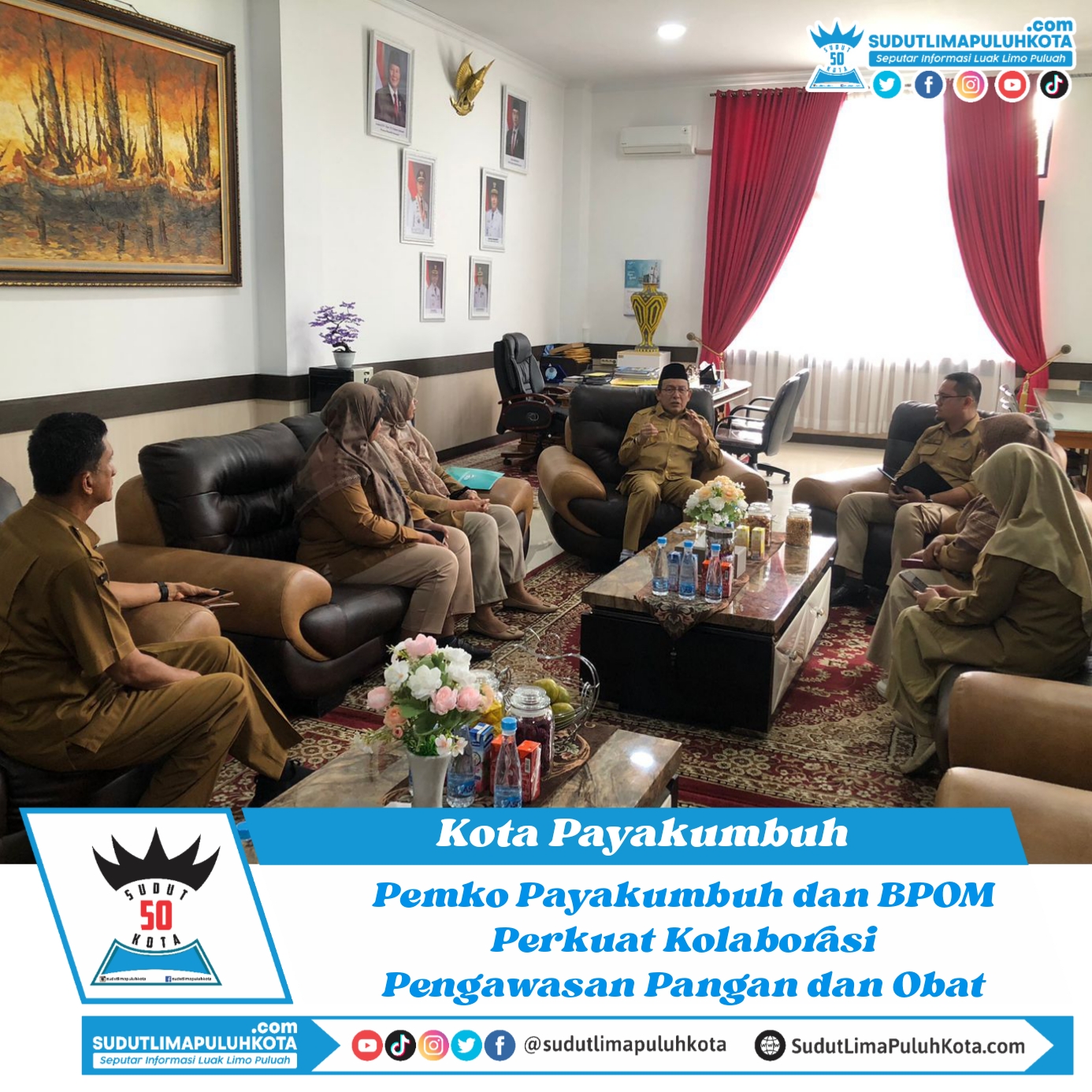 Pemko Payakumbuh dan BPOM Perkuat Kolaborasi Pengawasan Pangan dan Obat