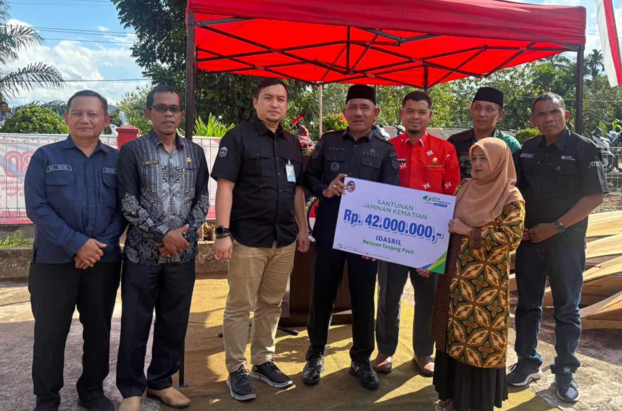 Nelayan di Nagari Tanjung Pauh Meninggal Dunia Karena Sakit mendapatkan Santunan 42 Juta