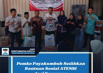 Pemko Payakumbuh Serahkan Bantuan Sosial ATENSI dari Kemensos