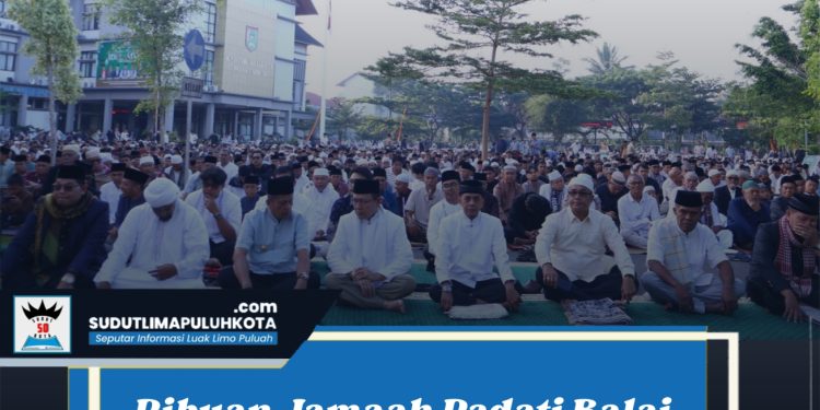 Ribuan Jamaah Padati Balai Kota Payakumbuh untuk Shalat Idul Adha 1447 H