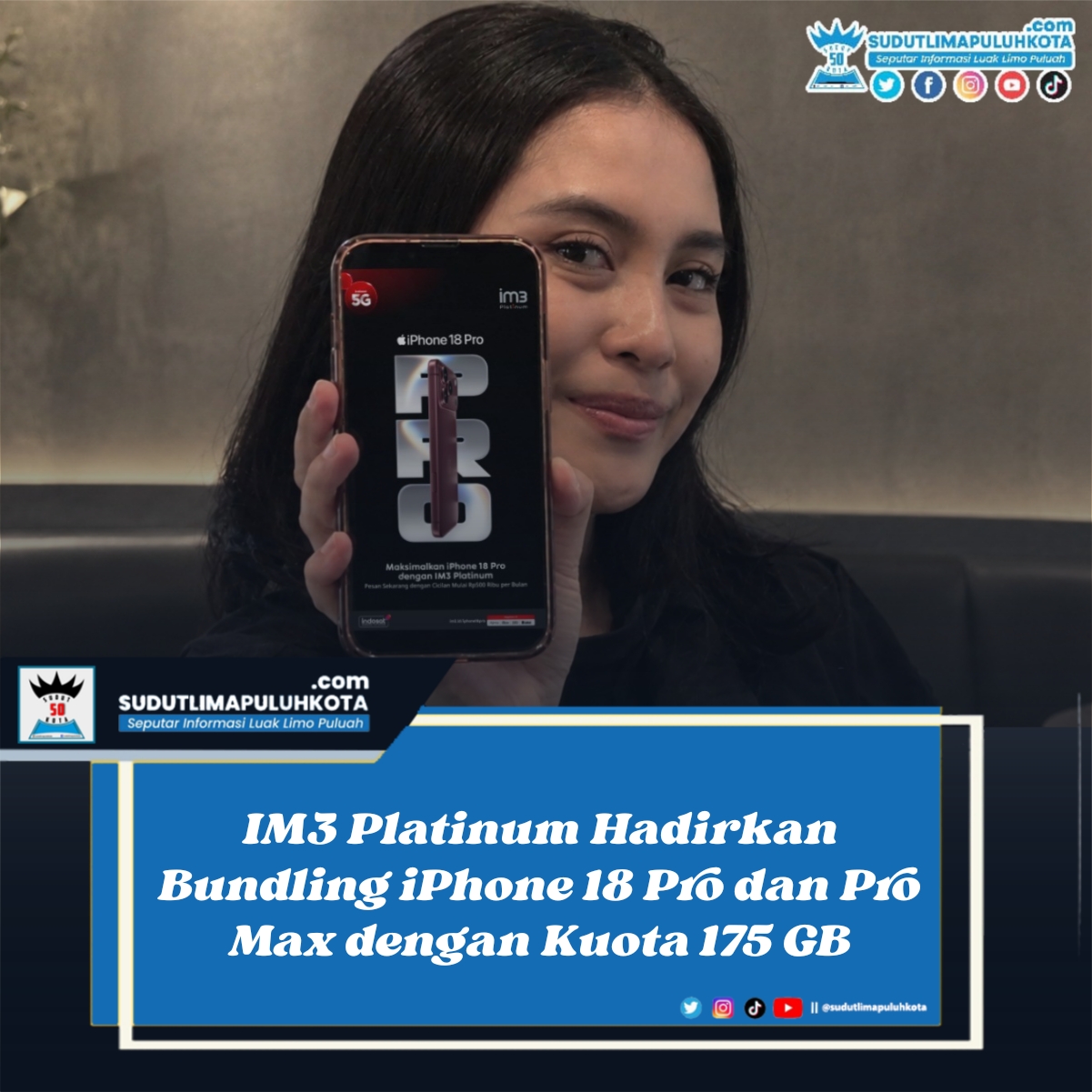 IM3 Platinum Hadirkan Bundling iPhone 18 Pro dan Pro Max dengan Kuota 175 GB