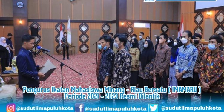 Pengurus Ikatan Mahasiswa Minang – Riau Bersatu Periode 2021 – 2023 Resmi Dilantik