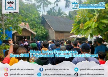 Diduga Korban Penganiayaan, Siswa SMKN 2 Payakumbuh Meninggal Setelah Dirawat