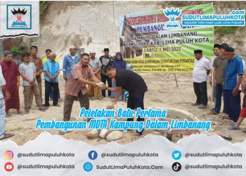 Peletakan Batu Pertama Pembangunan MDTA Kampung Dalam Limbanang