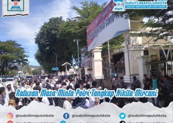 Ratusan Masa Minta Polri Tangkap Nikita Mirzani