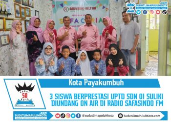 3 SISWA BERPRESTASI UPTD SDN 01 SULIKI  DIUNDANG ON AIR DI RADIO SAFASINDO FM