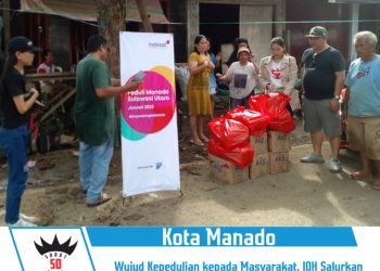 Wujud Kepedulian kepada Masyarakat, IOH Salurkan Bantuan kepada Korban Banjir dan Longsor Manado