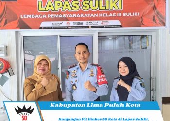 Kunjungan Plt Dinkes 50 Kota di Lapas Suliki, Percepatan Proses Izin Opersional Klinik Lapas Suliki