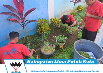 Kalapas Suliki, Kamesworo Ajak WBP terapkan Lingkungan Bersih, Dalam Rangka Peringati World Enviroment Day
