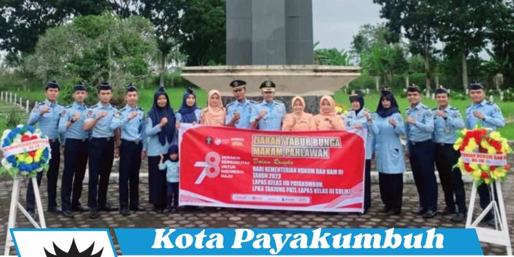 Lapas Suliki Laksanakan Upacara Tabur Bunga Peringati Hari Lahir Kemenkumham RI Ke-78 Tahun