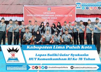 Lapas Suliki Gelar Syukuran HUT Kemenkumham RI Ke-78 Tahun