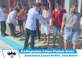 Komitmen Lapas Suliki, Giat Razia Blok Hunian WBP 4 kali dalam seminggu, Ciptakan Zero Halinar