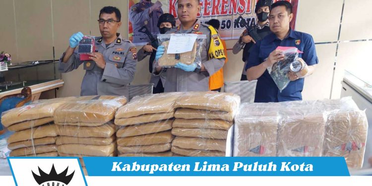 Peredaran Narkotika Jenis Ganja Kering Berhasil Diamankan Tim Opsnal Satresnarkoba Polres 50 Kota dari Jaringan Nusakambangan
