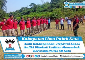 Asah Ketangkasan, Pegawai Lapas Suliki Dibekali Latihan Menembak Bersama Polres 50 Kota