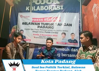 Soal Isu Politik Terkini, Relawan Turun Tangan Padang, Ajak Masyarakat Cerdas Memilih