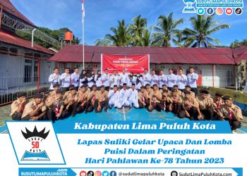 Lapas Suliki Gelar Upacara Dan Lomba Puisi Dalam Peringatan Hari Pahlawan Ke-78 Tahun 2023