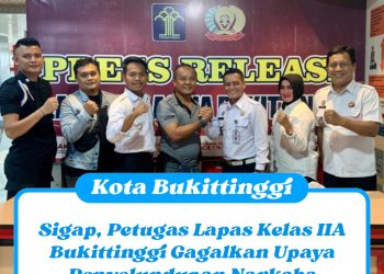 Sigap, Petugas Lapas Kelas IIA Bukittinggi Gagalkan Upaya Penyelundupan Narkoba