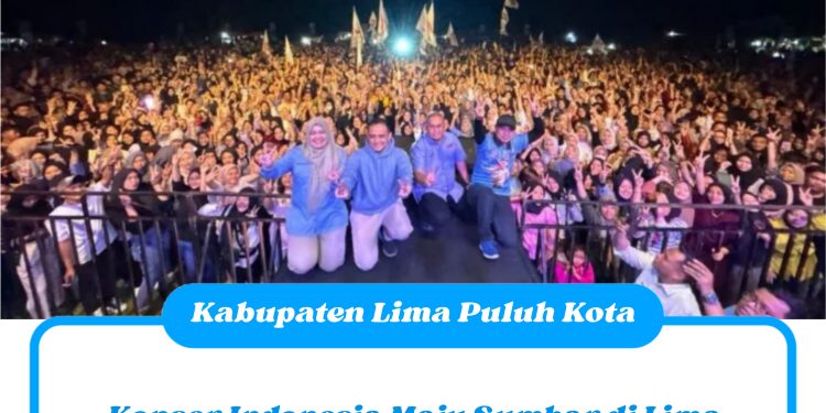 Konser Indonesia Maju Sumbar di Lima Puluh Kota, Andre Rosiade: Massa Konser Prabowo-Gibran Lebih Dari Kampanye Anies