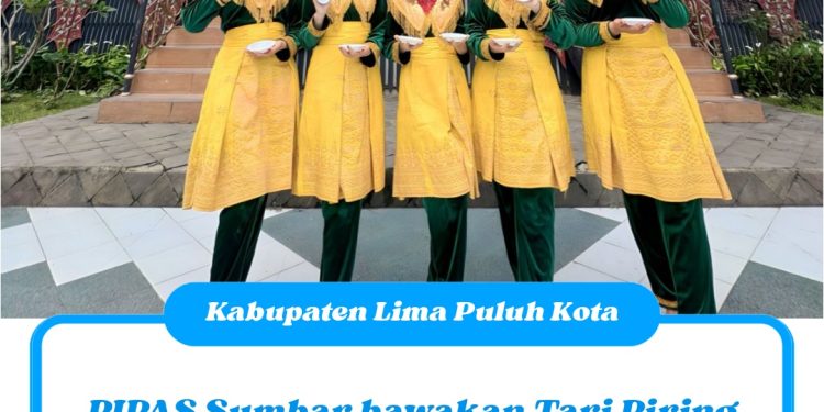 PIPAS Sumbar bawakan Tari Piring Khas Minangkabau dalam Lomba Tari Daerah Peringati HUT PIPAS ke-20 Tahun