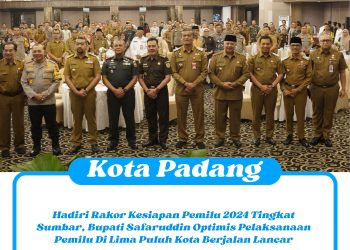 Hadiri Rakor Kesiapan Pemilu 2024 Tingkat Sumbar, Bupati Safaruddin Optimis Pelaksanaan Pemilu Di Lima Puluh Kota Berjalan Lancar