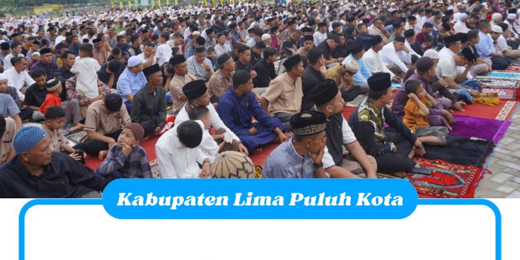 Ribuan Warga Padati Shalat Idul Fitri di RTH Mahkota Berlian